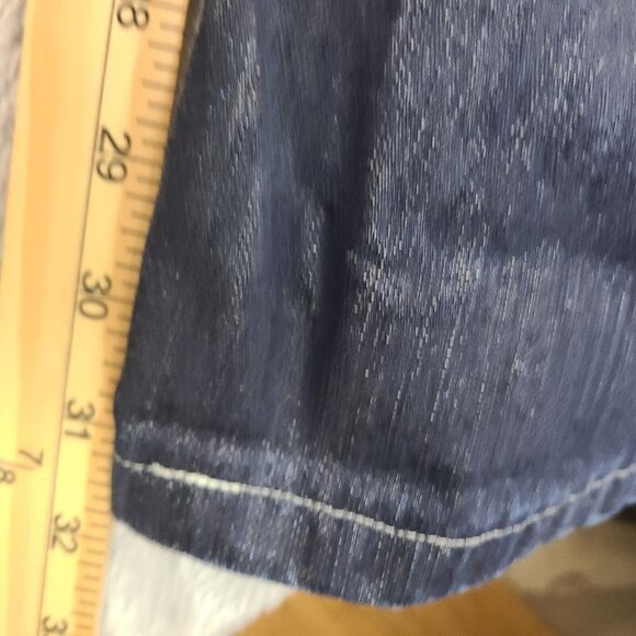 Vintage Y2K Ed Hardy‎ Death or Glory Distressed Embroidered Baggy Jeans 30 x 34” - Picture 8 of 13